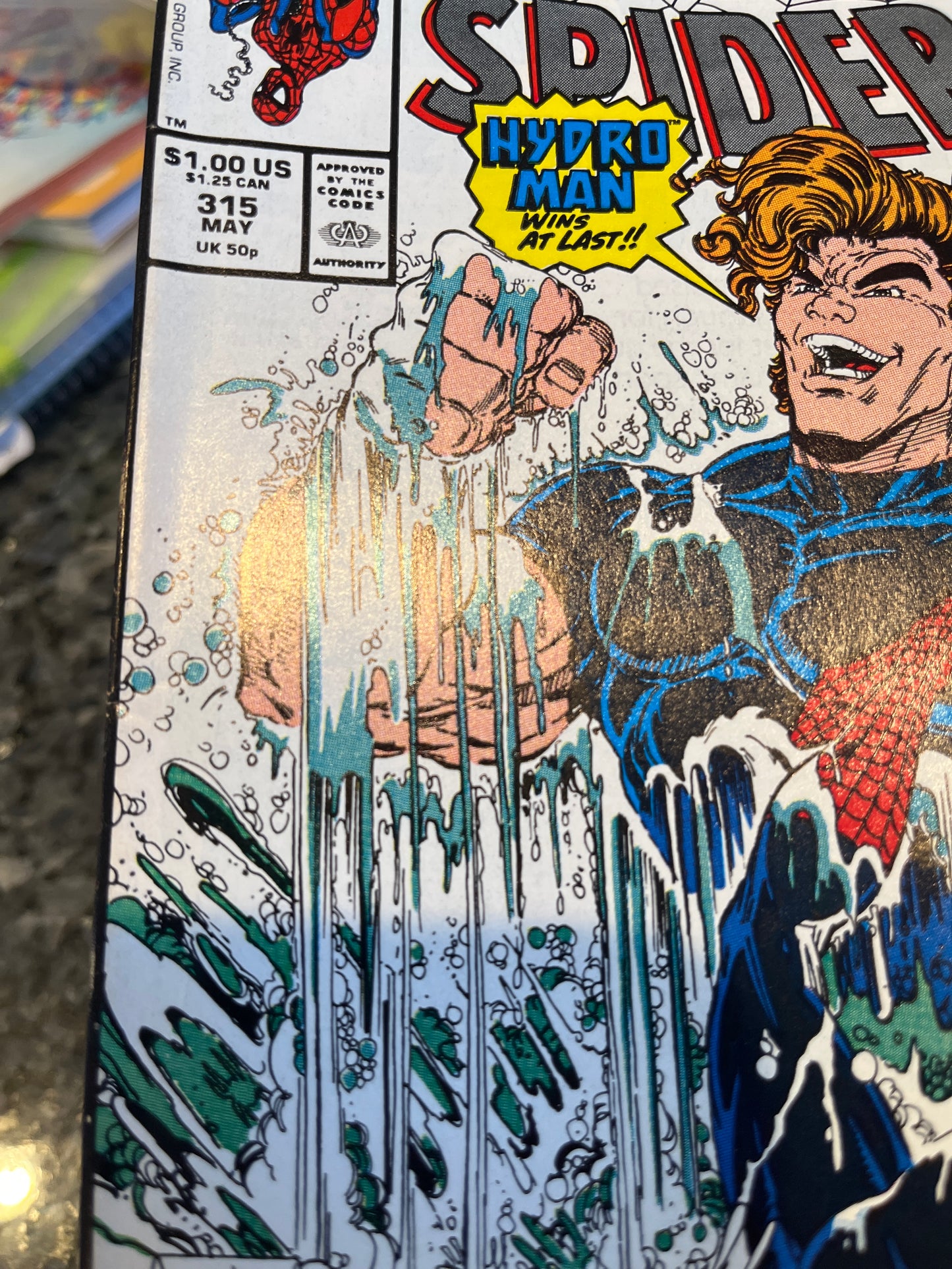 AMAZING SPIDER-MAN #315 2ND VENOM APPEARANCE AND 1ST COVER APPEARANCE KEY!!!