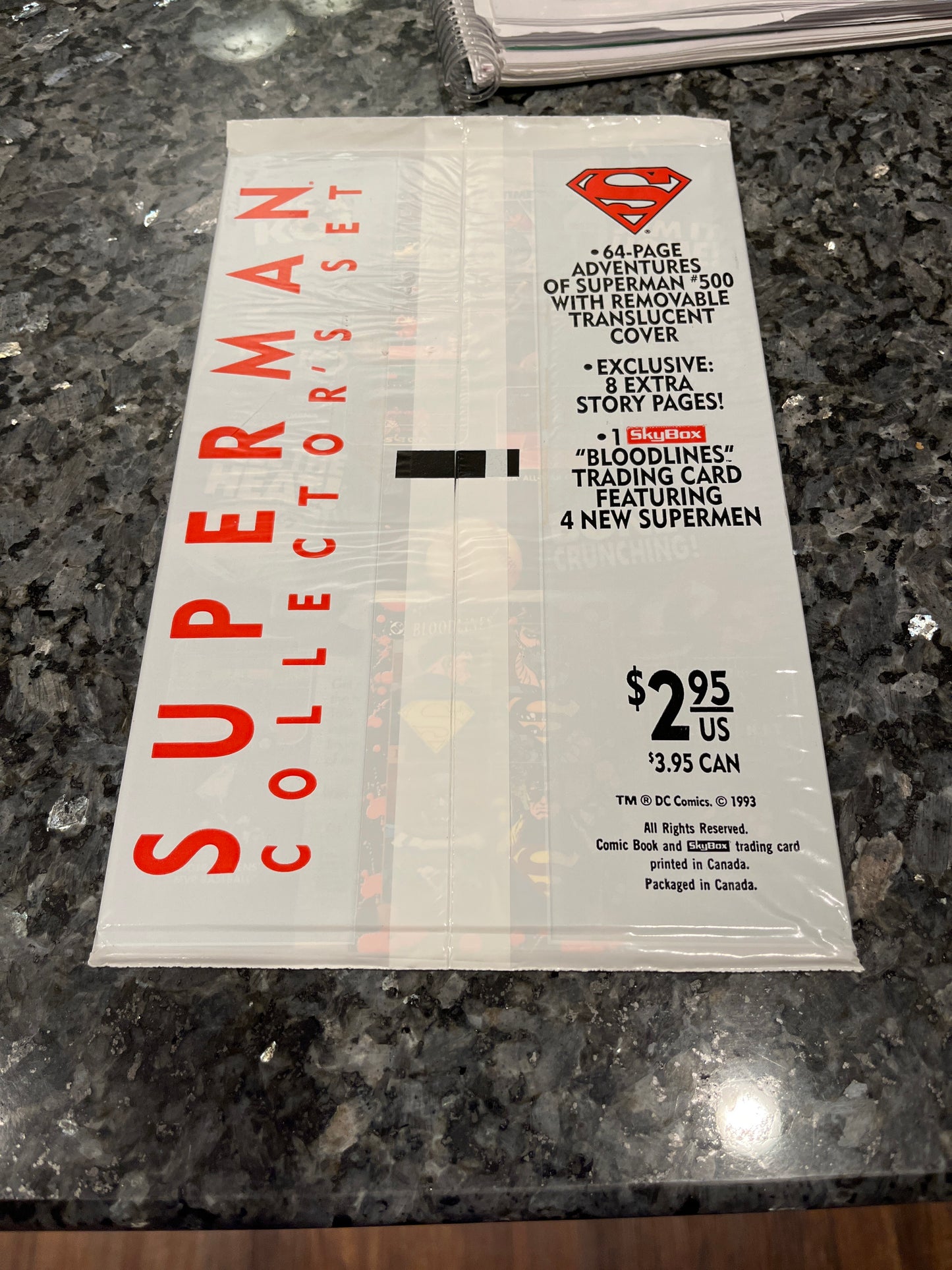 Adventures of Superman #500 sealed white polybag issue