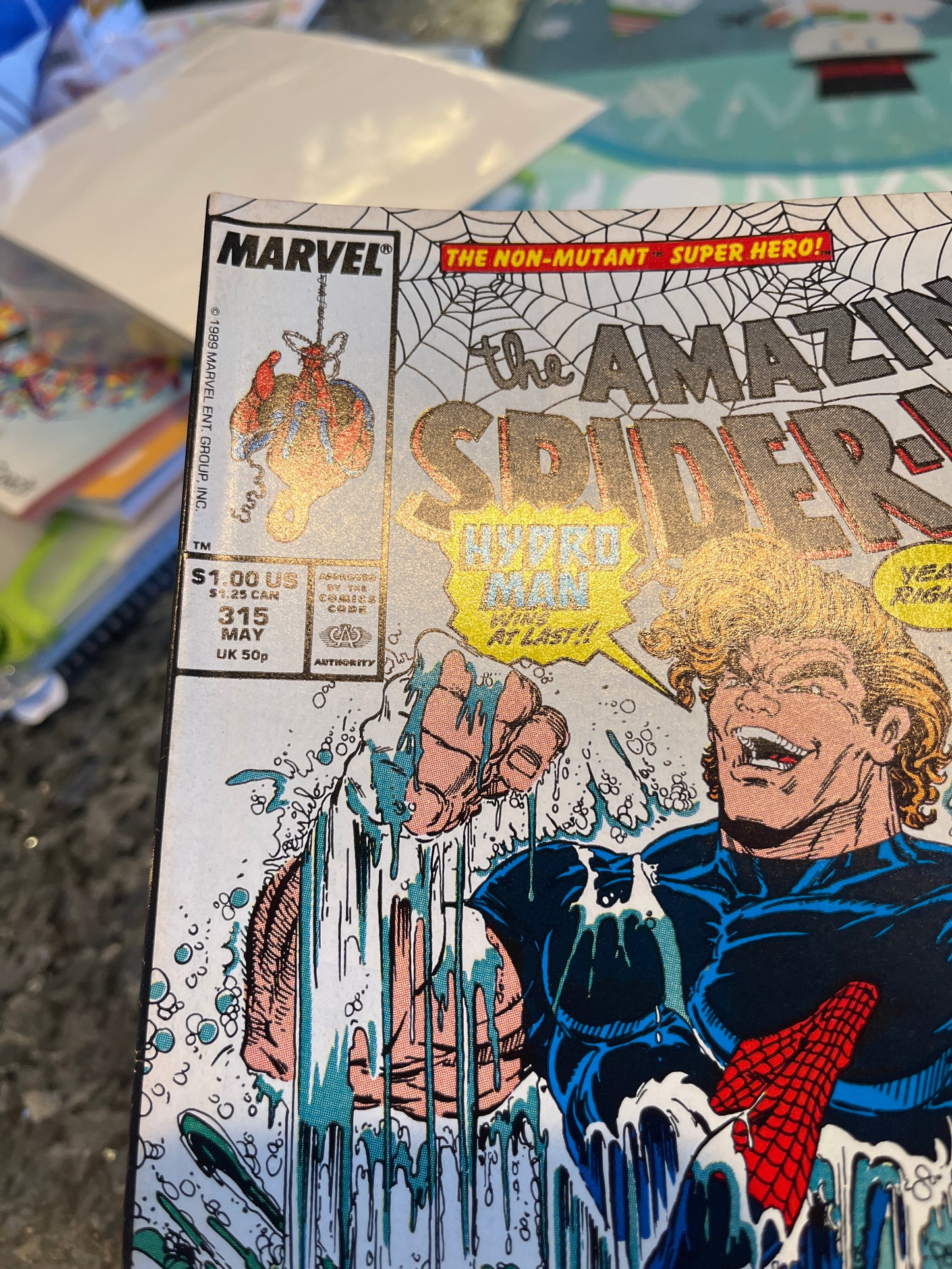 AMAZING SPIDER-MAN #315 2ND VENOM APPEARANCE AND 1ST COVER APPEARANCE KEY!!!