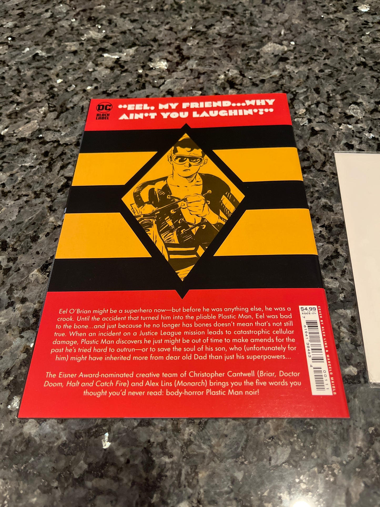 PLASTIC MAN NO MORE #1 SIGNED BY CHRISTOPHER CANTWELL W/COA