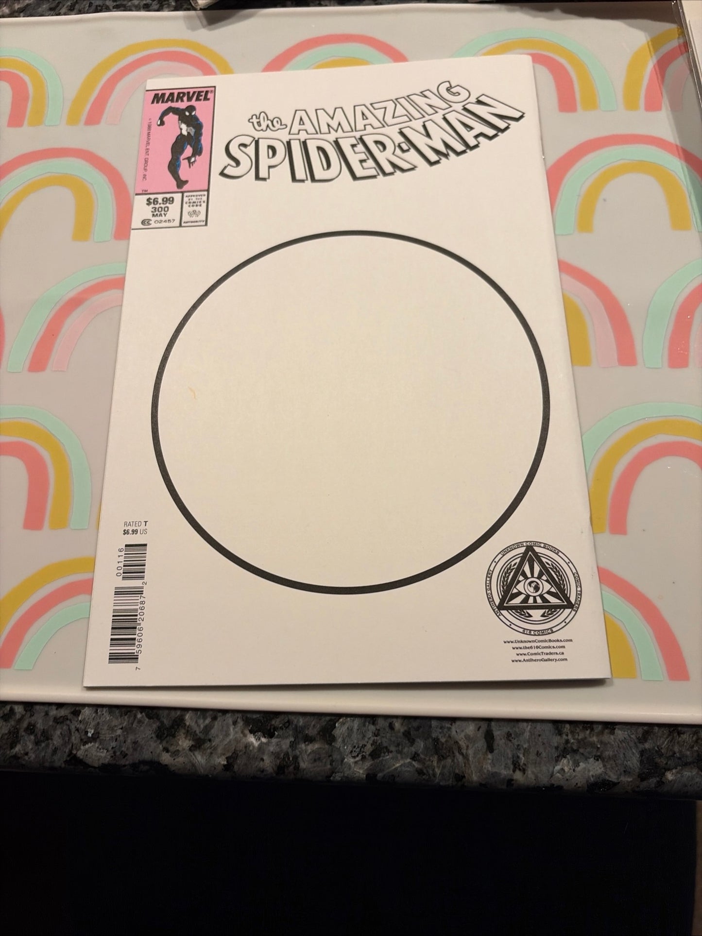 Amazing SPIDER-MAN 300 variant SIGNED BY 9 with sketch COVER