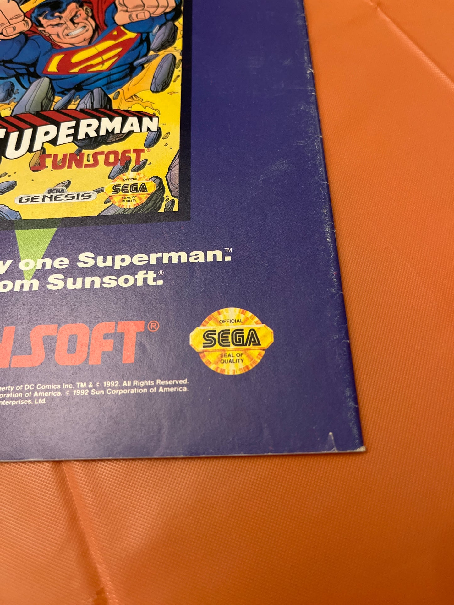 SONIC THE HEDGEHOG #1 ORIGINALSERIES CORNER TEAR SEE THE PICS