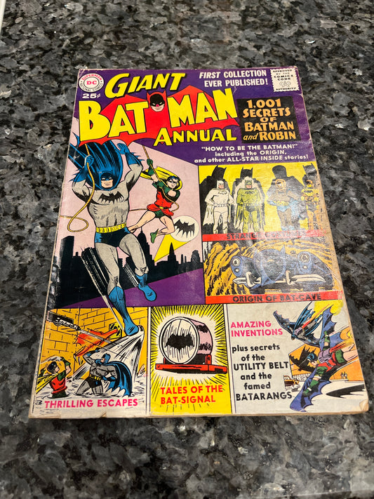 KEY BATMAN ANNUAL #1 1961 MID GRADE NICE LOOKING