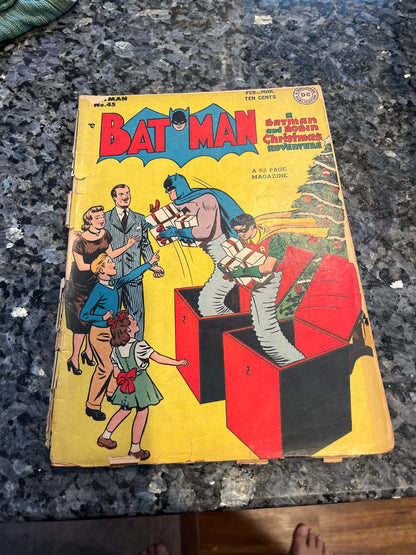 GOLDEN AGE BARMAN #45 DETACHED COVERS BRITTLE BUT COMPLETE NICE PAGES