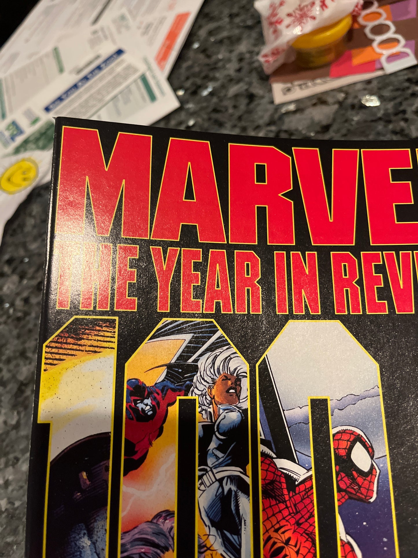 MARVEL:THE YEAR IN REVIEW 1994 RARE SPIDER-MAN 2099 2 page spread