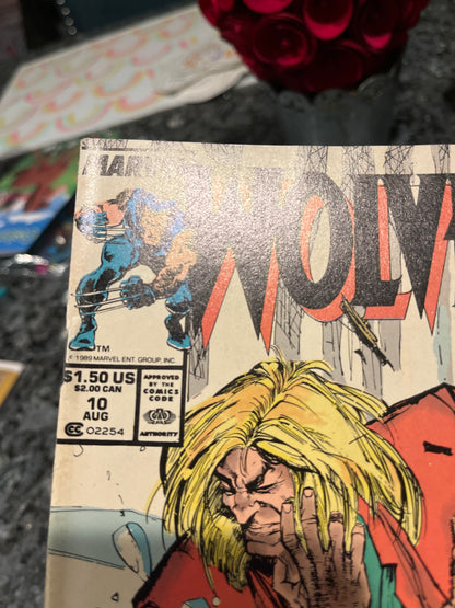 KEY WOLVERINE #10 NEWSSTAND VARIANT NICE SHAPE