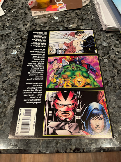 MARVEL:THE YEAR IN REVIEW 1994 RARE SPIDER-MAN 2099 2 page spread