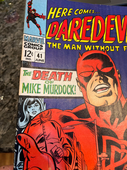 DAREDEVIL #41 KEY COVER NICE SILVER AGE COMIC
