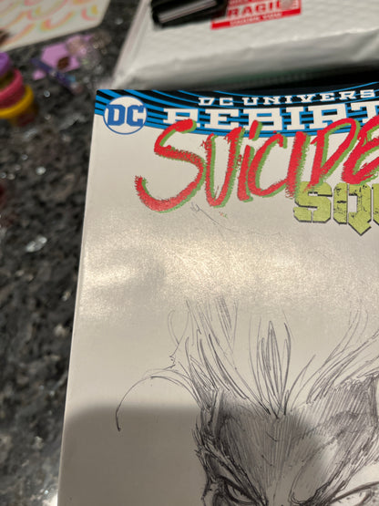 SUICIDE SQUAD #1 REBIRTH AWESOME MICHAEL TURNER SKETCH VARIANT