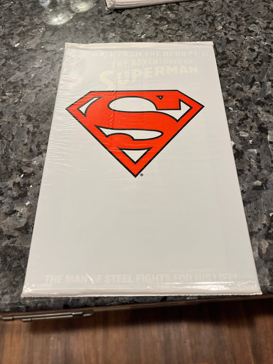 Adventures of Superman #500 sealed white polybag issue