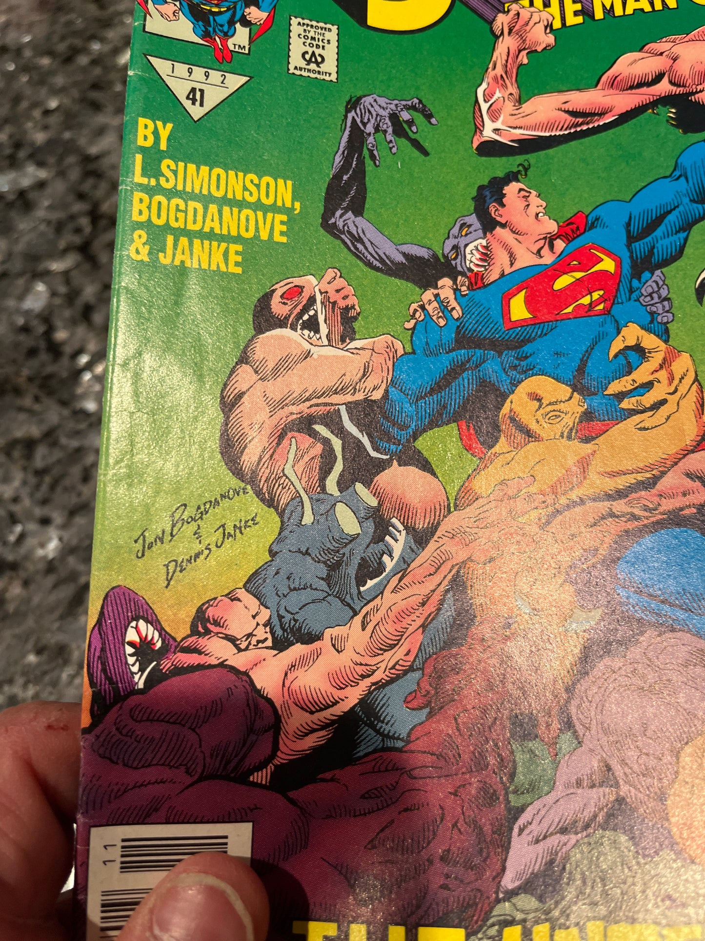 SUPERMAN:THE MAN OF STEEL #17 FIRST DOOMSDAY RARE NEWSSTAND VARIANT