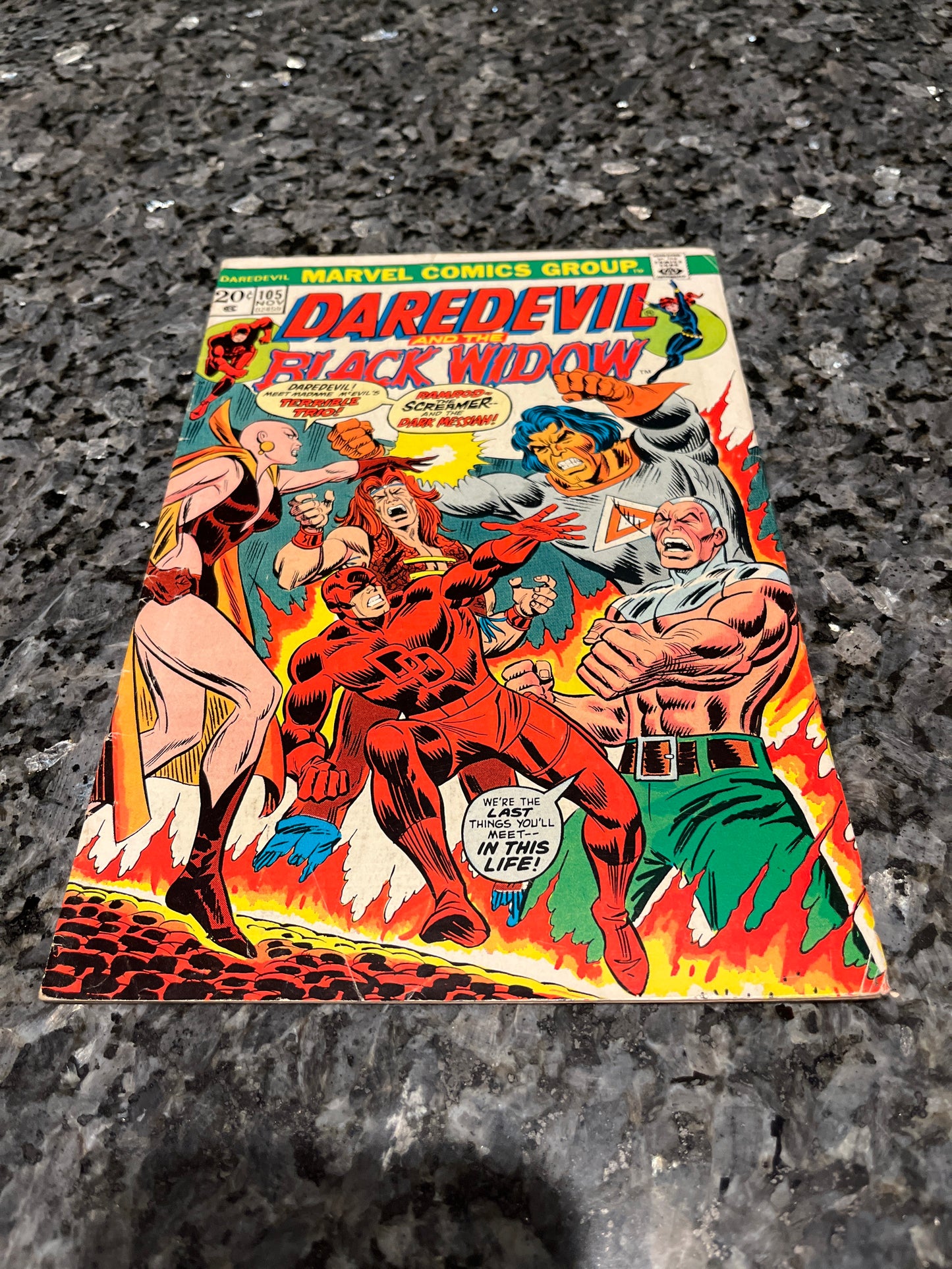 DAREDEVIL #105 1ST COVER APPEARANCE AND ORIGIN MOONDRAGON KEY!!