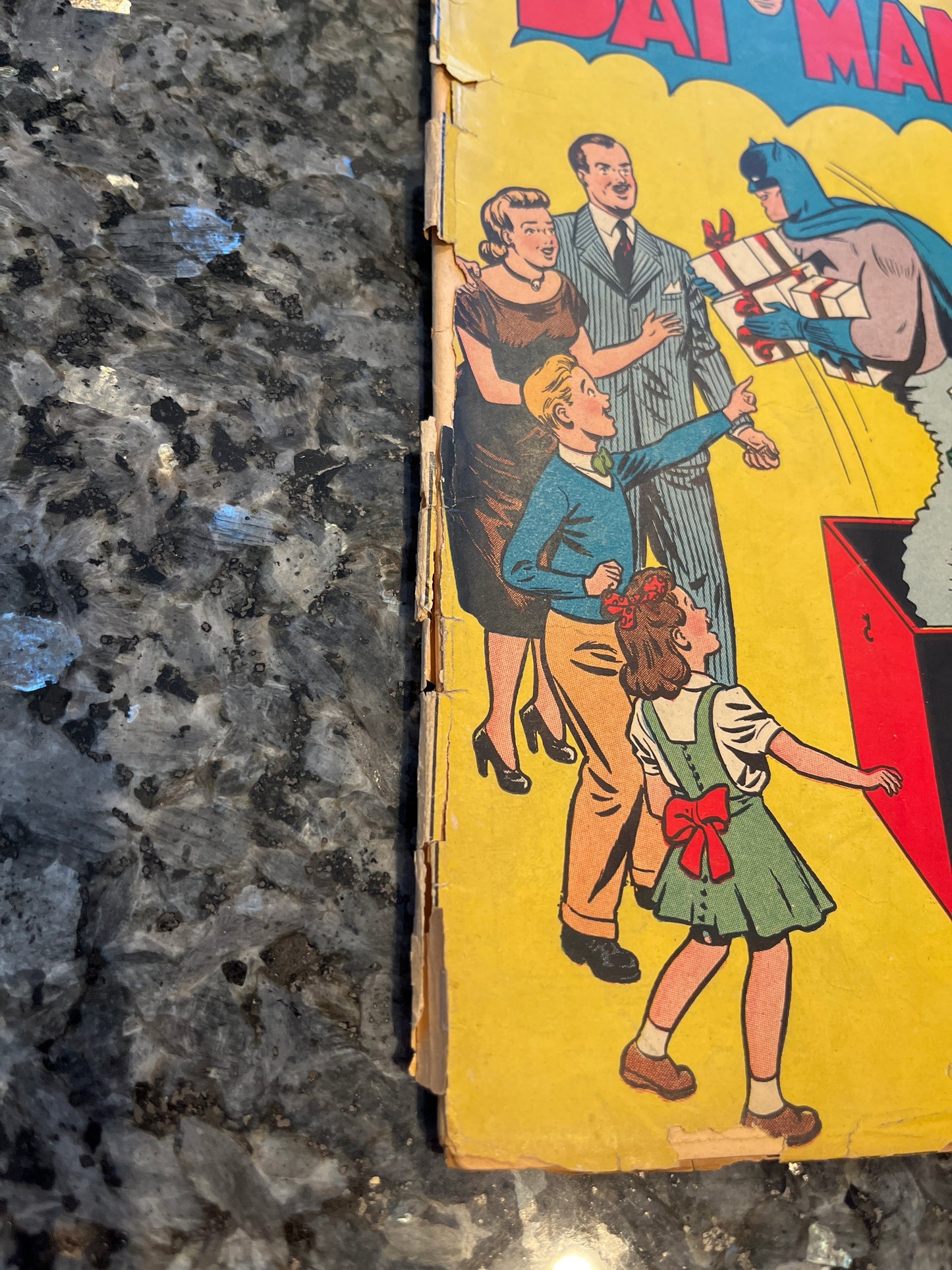 GOLDEN AGE BARMAN #45 DETACHED COVERS BRITTLE BUT COMPLETE NICE PAGES