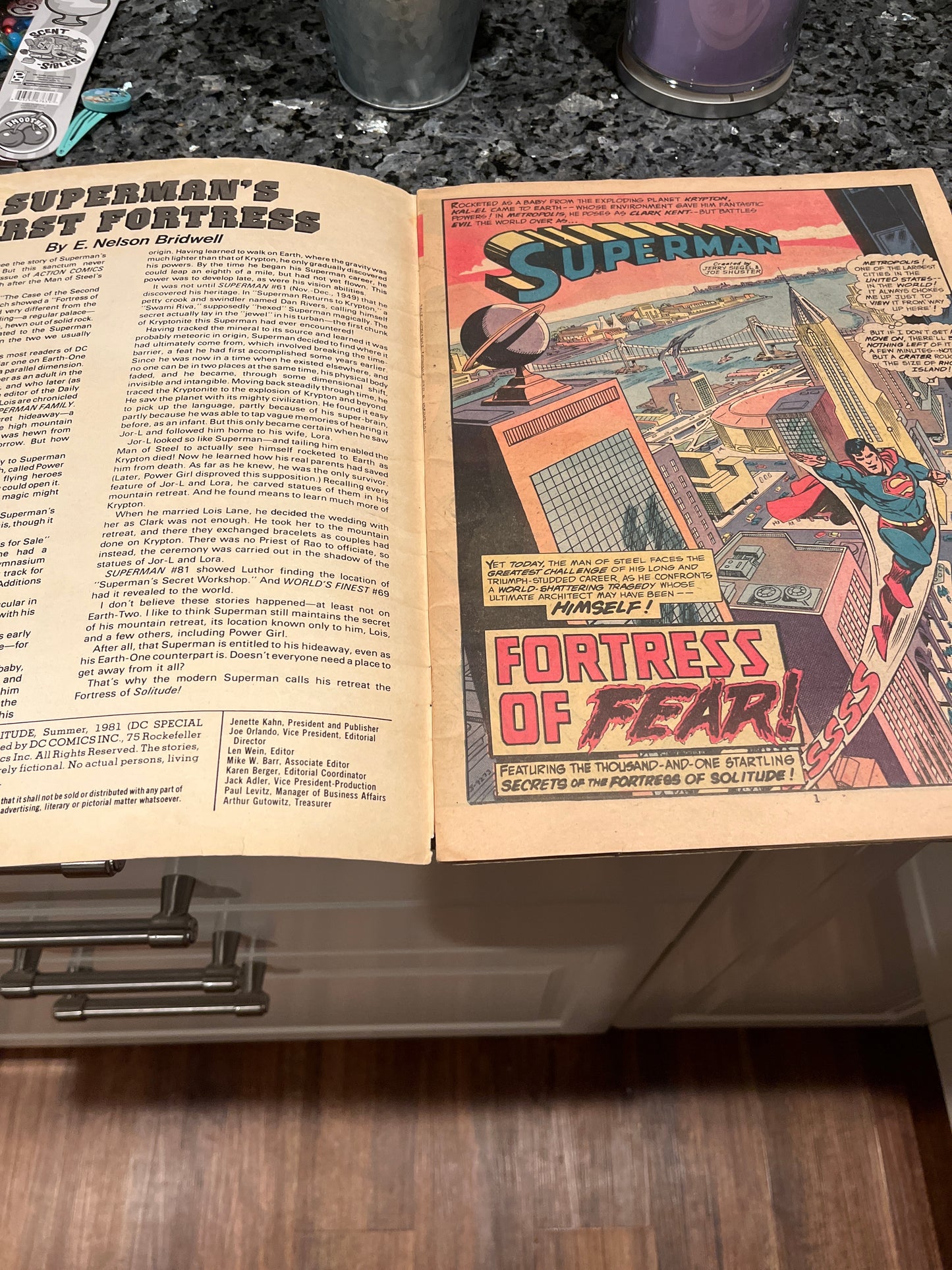 SUPERMAN AND HIS INCREDIBLE FORTRESS OF SOLITUDE TREASURY SIZED COMIC