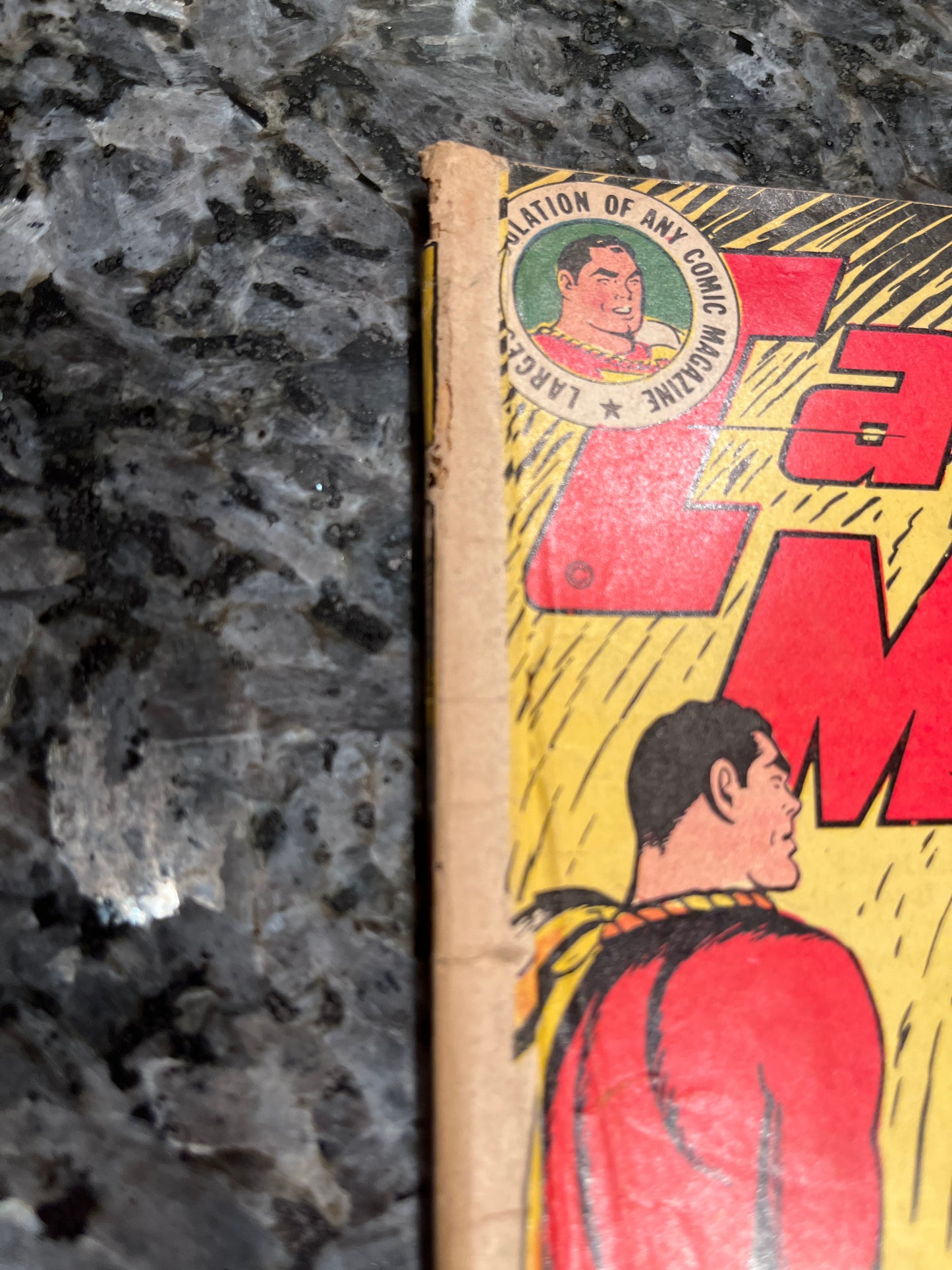 CAPTAIN MARVEL ADVENTURES #80 ORIGIN RETOLD MISSING 3 CENTER WRAPS MAIN STORY COMPLETE