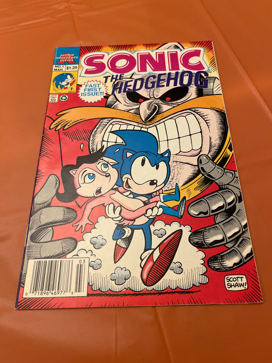 SONIC THE HEDGEHOG #1 ORIGINALSERIES CORNER TEAR SEE THE PICS