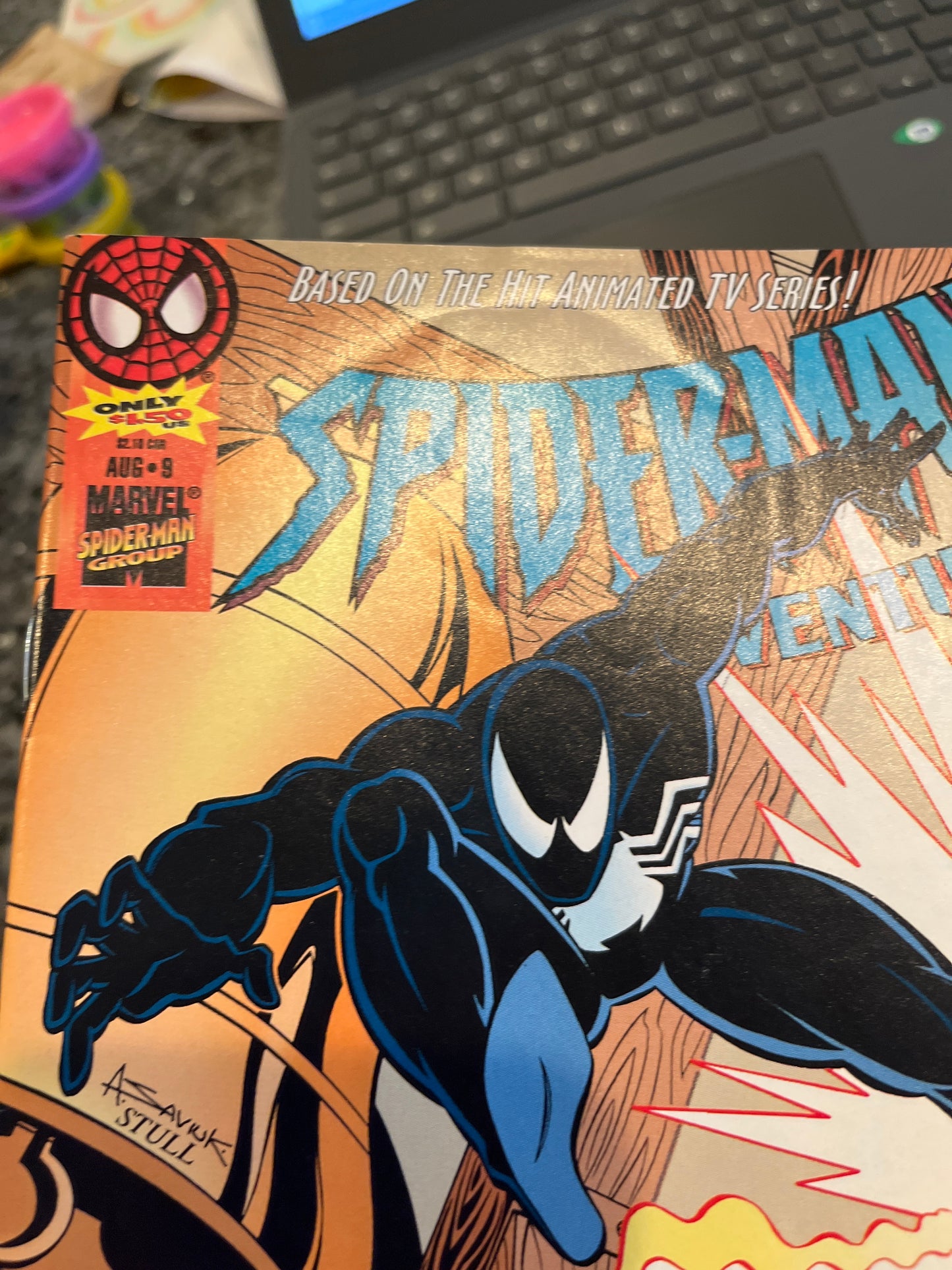SPIDER-MAN ADVENTURES #9 AWESOME BLACK SUIT SPIDER-MAN