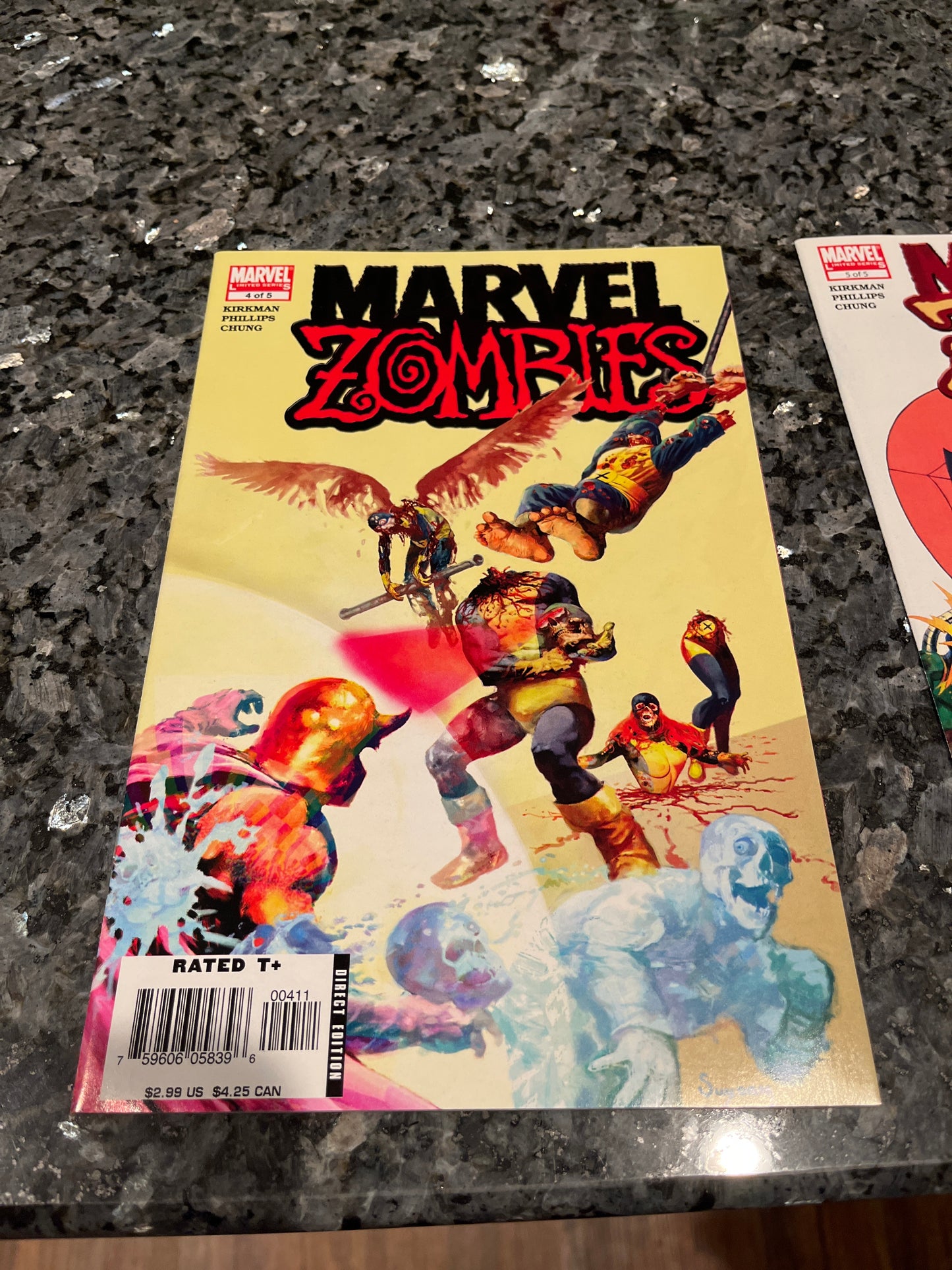 COMPLETE SET MARVEL ZOMBIES 1-5 plus DEAD DAYS ONE SHOT #2&3 wrinkled