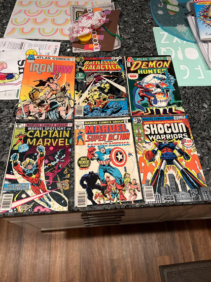 AWESOME SET OF 6 BRONZE AGE #1 ISSUES NICE SHAPE