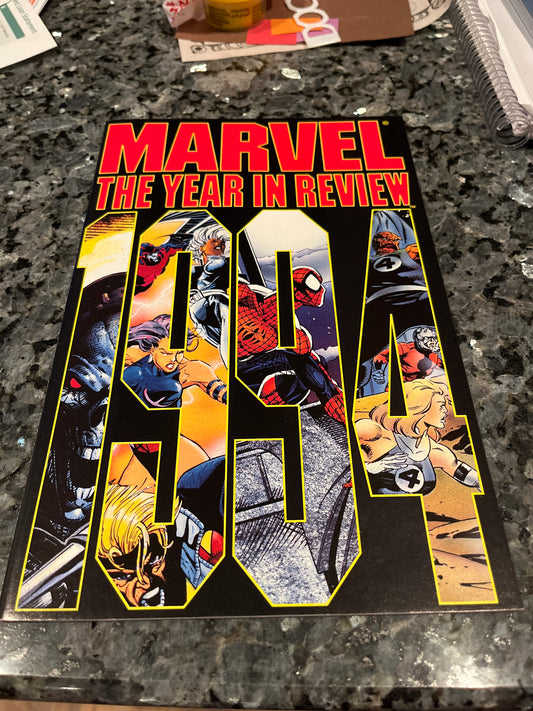 MARVEL:THE YEAR IN REVIEW 1994 RARE SPIDER-MAN 2099 2 page spread