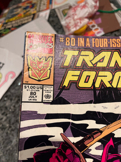 TRANSFORMERS #80 RARE FINAL ISSUE LOW PRINT RUN!!