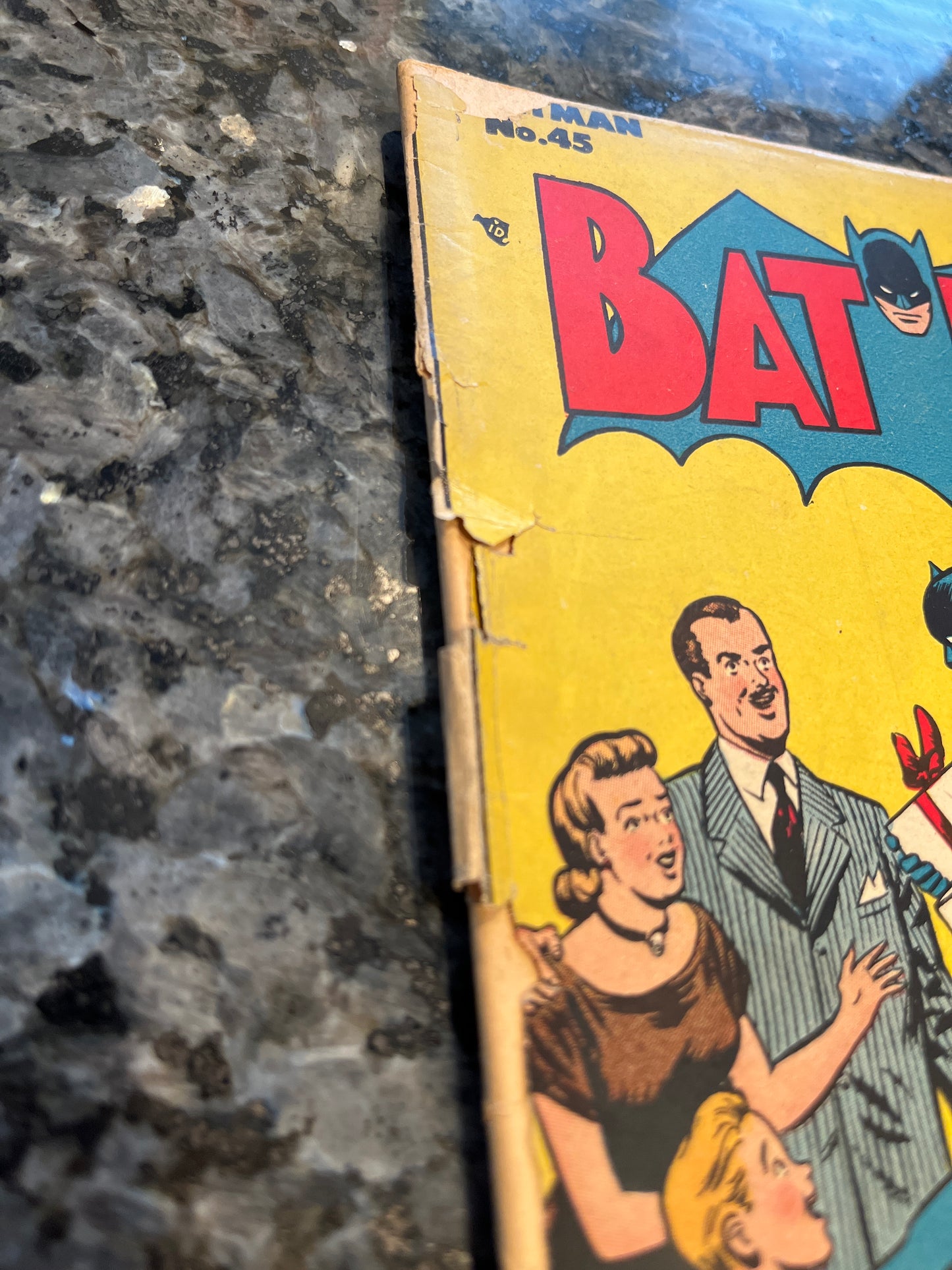 GOLDEN AGE BARMAN #45 DETACHED COVERS BRITTLE BUT COMPLETE NICE PAGES