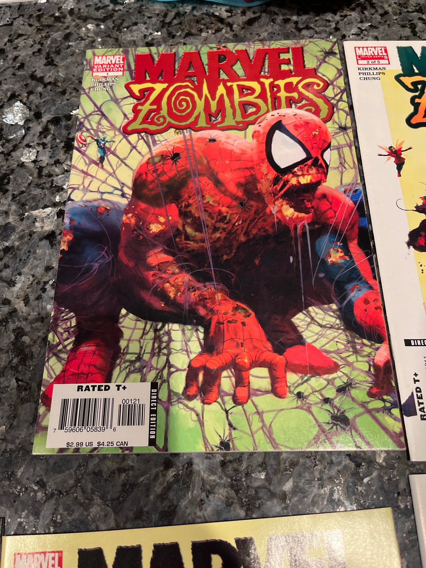 COMPLETE SET MARVEL ZOMBIES 1-5 plus DEAD DAYS ONE SHOT #2&3 wrinkled