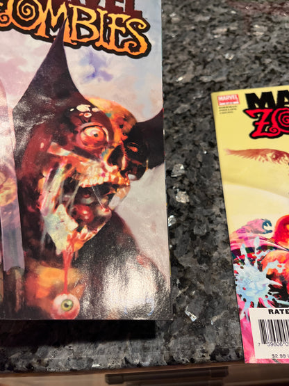 COMPLETE SET MARVEL ZOMBIES 1-5 plus DEAD DAYS ONE SHOT #2&3 wrinkled