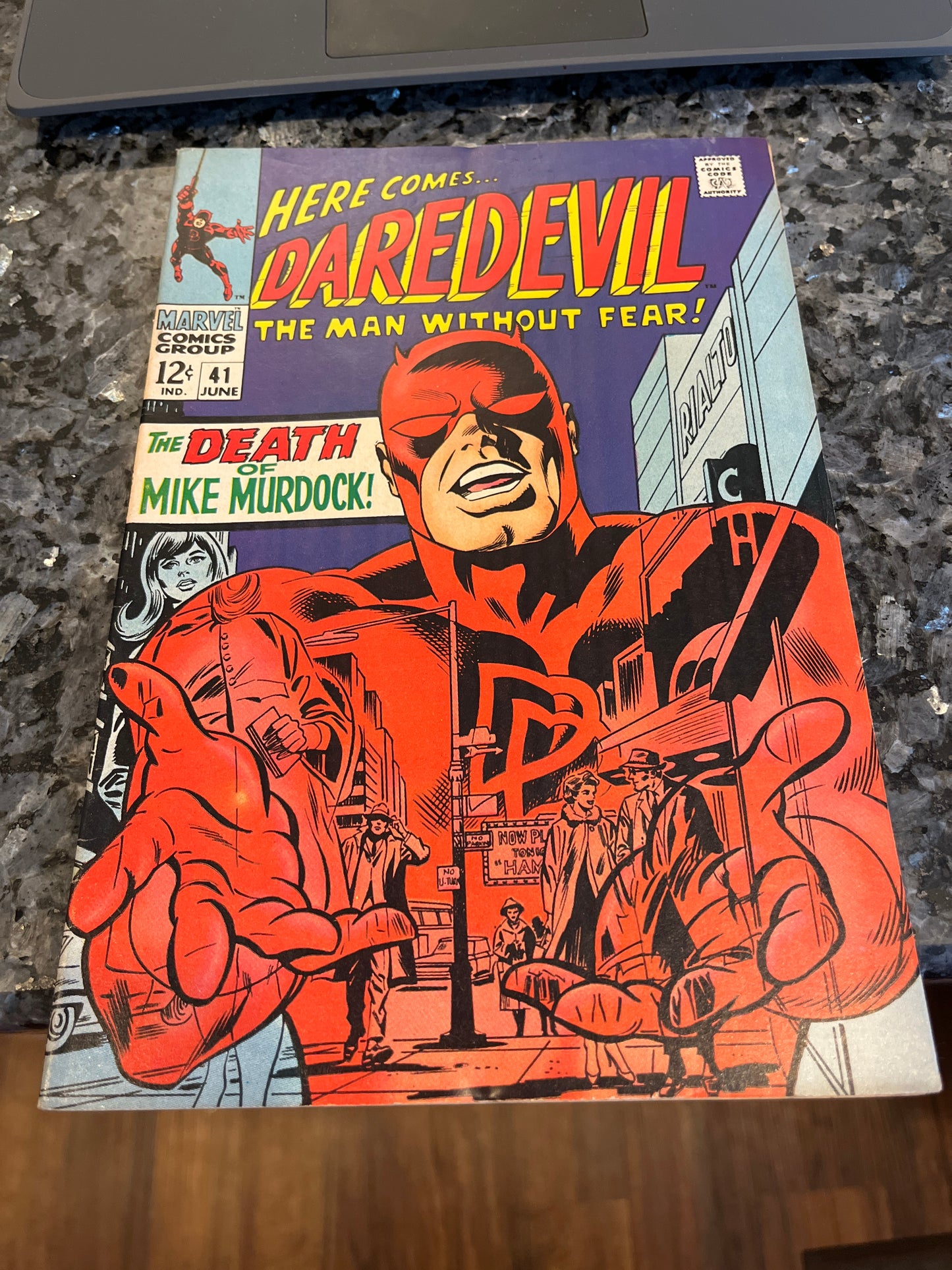 DAREDEVIL #41 KEY COVER NICE SILVER AGE COMIC
