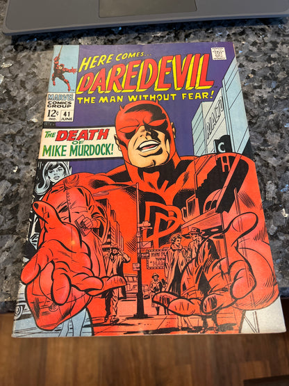 DAREDEVIL #41 KEY COVER NICE SILVER AGE COMIC