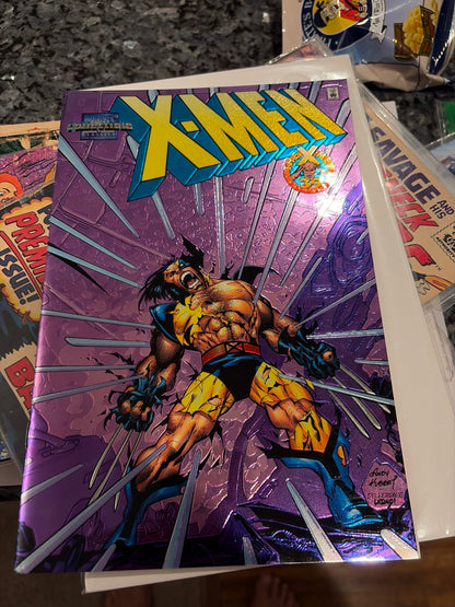 RARE X-MEN #4 MARVEL COLLECTIBLES CHROME 35th ANNIVERSARY VARIANT CORNER BEND 🔥