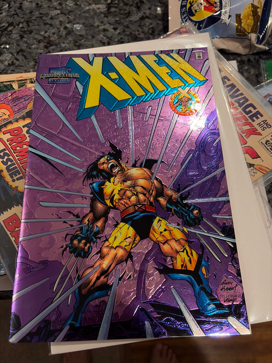 RARE X-MEN #4 MARVEL COLLECTIBLES CHROME 35th ANNIVERSARY VARIANT CORNER BEND 🔥