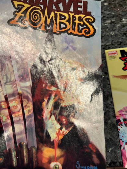 COMPLETE SET MARVEL ZOMBIES 1-5 plus DEAD DAYS ONE SHOT #2&3 wrinkled
