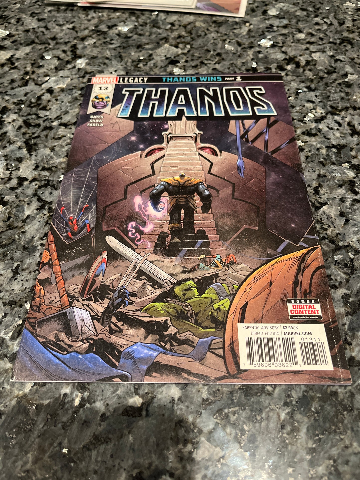 THANOS #13 1ST KING THANOS/COSMIC GHOST RIDER KEY 1St print