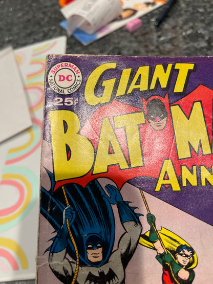 KEY BATMAN ANNUAL #1 1961 MID GRADE NICE LOOKING