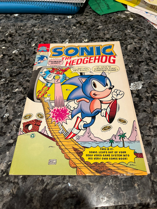 RARE SONIC THE HEDGEHOG#0 STERT OF THE SERIES CREASES