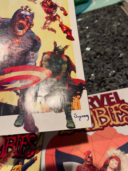 COMPLETE SET MARVEL ZOMBIES 1-5 plus DEAD DAYS ONE SHOT #2&3 wrinkled