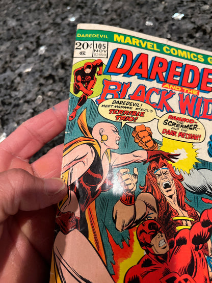 DAREDEVIL #105 1ST COVER APPEARANCE AND ORIGIN MOONDRAGON KEY!!