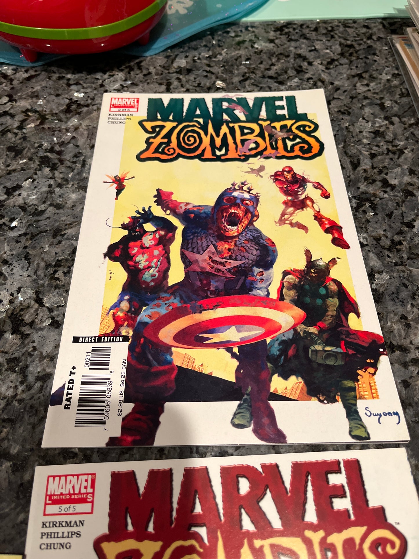 COMPLETE SET MARVEL ZOMBIES 1-5 plus DEAD DAYS ONE SHOT #2&3 wrinkled