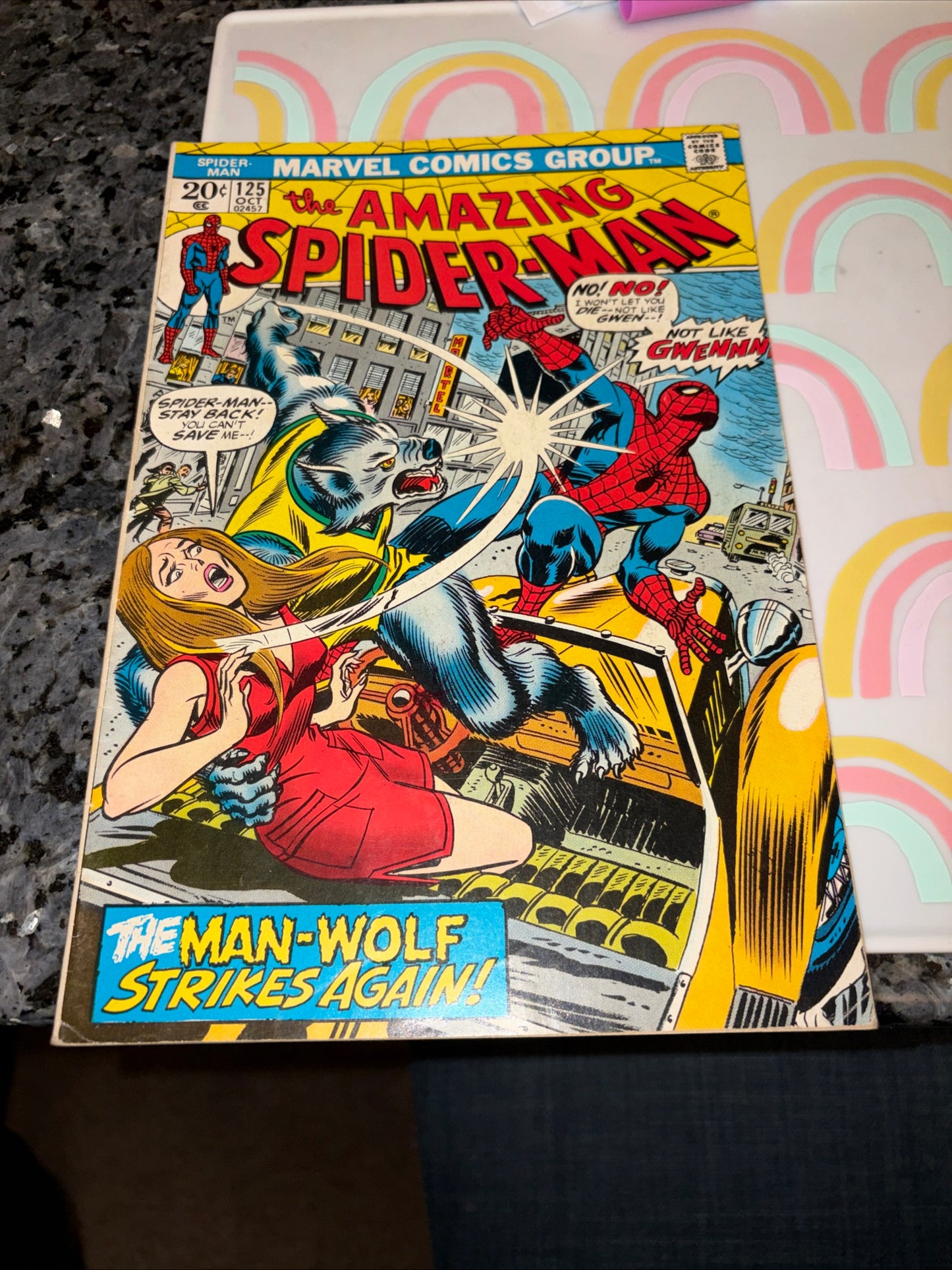 AMAZING SPIDER-MAN #125 1ST FULL MAN-WOLF KEY🔥