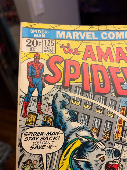 AMAZING SPIDER-MAN #125 1ST FULL MAN-WOLF KEY🔥
